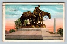 Kansas City MO, Pioneer Mothers Monument, Missouri c1929 Vintage Postcard picture