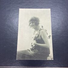 Vintage Art Nouveau Style Girl Antique Postcard Unposted Italy picture