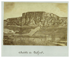 France, Belfort, view of the Citadel of Belfort, vintage print, circa 1885 Tirag picture