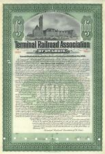 Terminal Railroad Association of St. Louis - dated 1903 $1,000 Railway 4% Gold B picture