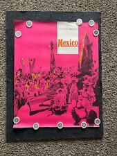 1960s Mexico Greyhound Bus California Baja Artwork, Original Travel Poster, Vin picture