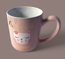 Sheffield Home Crazy Cat Mama Coffee Mug Pink Tea Cup  picture