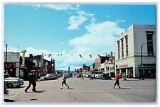 c1960 Looking West Main Street Downtown Exterior View Missoula Montana Postcard picture