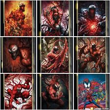 Lot of 9 CARNAGE Topps Marvel Collect NOW GOLD SR Cards + 9 FREE RARE NEEDS picture