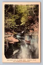 Bushkill Falls PA-Pennsylvania, Silent Pool, Laurel Glen, Vintage Postcard picture