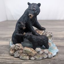 Vtg 1998 Home Interior Masterpiece Endangered Species “American Black Bear” Cubs picture