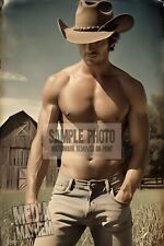 Cowboy in the Summer Sun, hand in pocket Print 4x6 Gay Interest Photo #605 picture