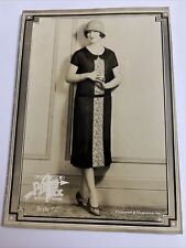 Vintage Deco Era Fashion Photo Advertisement Sample LH Pierce Textile Dress Z picture