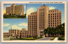 Postcard Jefferson Davis Hospital and Nurses' Home Houston Texas picture