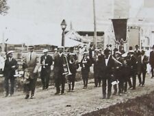 1909 REAL PHOTO POSTCARD MODERN WOODMEN AMERICA MUSIC BAND PARADE CAMPBELL MN picture