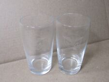 2 Vintage United States Lines  Drinking Glasses 8 oz Engraved picture