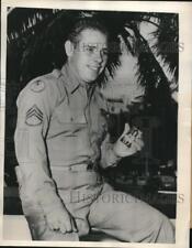 1945 Press Photo Miami, Fla, SSgt Ed L Steele, former POW in Germany picture