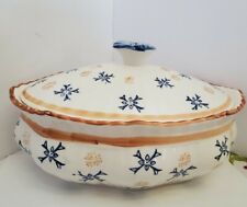 Tempations By Tara Providence Blue Oval Covered Casserole picture