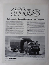 4/1985 PUB TANGRAM TILOS INTEGRATED LOGISTICS SYSTEM ORIGINAL GERMAN AD picture