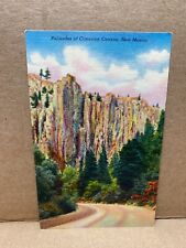 Palisades of Cimarron Canyon New Mexico Linen Postcard No 1346 picture