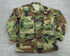 Military Coat Adult XS Short Woodland Camo Hot Weather Combat Long Sleeve picture