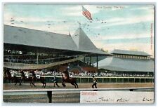 1914 Race Course Scene The Start Saratoga Springs New York NY Posted Postcard picture