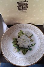 Boehm White Masterpiece Rose Edward Marshall Limited Edition Collection Plate picture