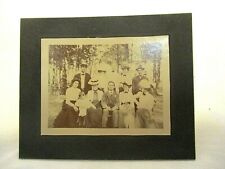 Cabinet Photo CDV Beautiful Smiling Happy Men Women & 1 Girl In The Forest Woods picture