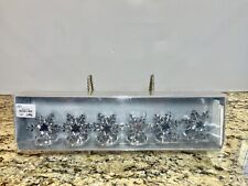 Pier 1 Imports 6 Silver-Tone Snowflake Place Card Photo Holders picture