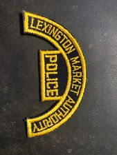 Police Patch, very old rare Lexington Mkt. Police Lexington Mkt.  picture