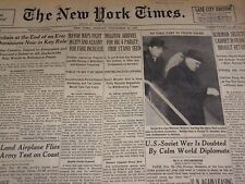1947 NOVEMBER 24 NEW YORK TIMES - MOLOTOV ARRIVES FOR PARLEY - NT 3281 picture