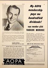 AOPA Aircraft Owners and Pilots Assoc. Vintage Print Ad 1950 picture