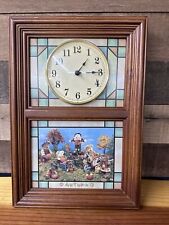 Danbury Mint Boyd Bears  Stained Glass Clock Autumn - Clock Works-no Lights picture