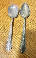 WMA Rogers AI Plus Oneida Vintage Silver Plated Spoon 2pc picture