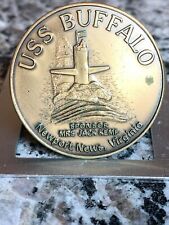 USS Buffalo SSN 715 Christening medal coin May 8, 1982 Newport News VA picture
