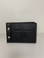 Harley-Davidson Riding Academy Roadbook/Log/ID Holder Black Leather Journal Book picture