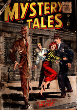 MYSTERY TALES #48 1956 BILL EVERETT PRE CODE HORROR ATLAS COMICS 010124 picture