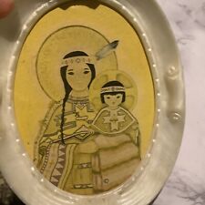 Plaque our Lady Of The Sioux Statue Chamberlain South Dakota Vintage picture