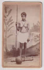 CDV W.-F. Dufty / Nouméa / New Caledonia - Kanak Army Woman - Vintage c.1878 picture