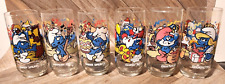 Vintage 1983 Smurfs Peyo Collectable Drinking Glasses Tumblers Set of 6 smurf picture