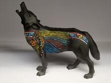 Westland Call of the Wolf Tribal Art War Chief Wolf Figurine Sculpture 6