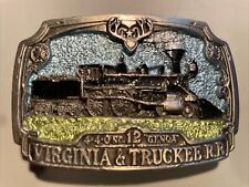 Vintage 1984 / Virginia & Truckeee  RR / 440 No. 12 “Genoa” Belt Buckle  picture