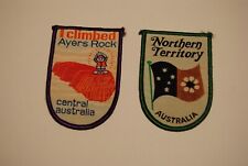 2 Vintage Australia Patches I Climbed Ayers Rock & Northern Territory picture