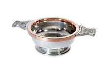 Wentworth Pewter Celtic with Copper Rim Toasting Celebration Quaich picture