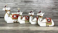VTG Holt Howard Camel Christmas Planter and 3 Candle Holders 1960 Japan READ picture