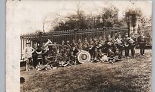 PARADE MARCHING BAND c1910 pittsburgh pa real photo postcard rppc pennsylvania picture