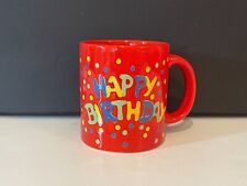 Vintage Waechtersbach Red Happy Birthday Mug - Made in Germany picture