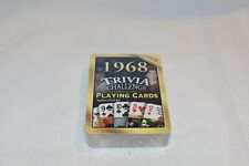 1968 TRIVIA CHALLENGE Playing Cards Card Deck Answer Key Card picture
