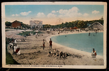 Vintage Postcard 1916 Beach at Lake Takadip, Springfield, Massachusetts picture