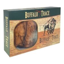 Buffalo Trace Carved Wooden Cigar Ashtray - New picture