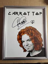 *Price drop* Carrot Top aka Scott Thompson Autographed 8x10 Picture with frame.  picture