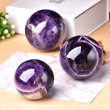 Natural Dreamy Amethyst Quartz Sphere Crystal Ball Reiki Healing Stone 45-70mm picture