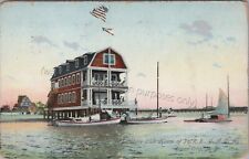 Ocean City, NJ: Pennsylvania Railroad YMCA Seashore Club House, 1908 RR Postcard picture