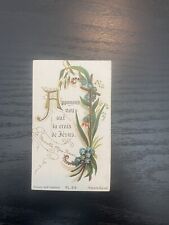 Antique Catholic Prayer Card Religious Collectible 1890's Holy Card. Christian picture