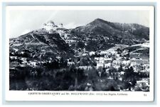 c1940's Griffith Observatory Mt. Hollywood Los Angeles CA RPPC Photo Postcard picture